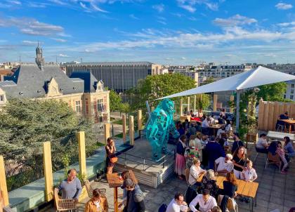 On monte sur La Canopée, le rooftop du Beffroi de Montrouge