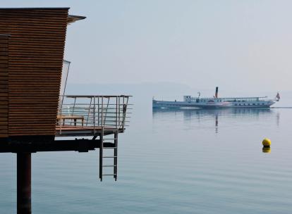 Le Palafitte, un hôtel sur l’eau à Neuchâtel