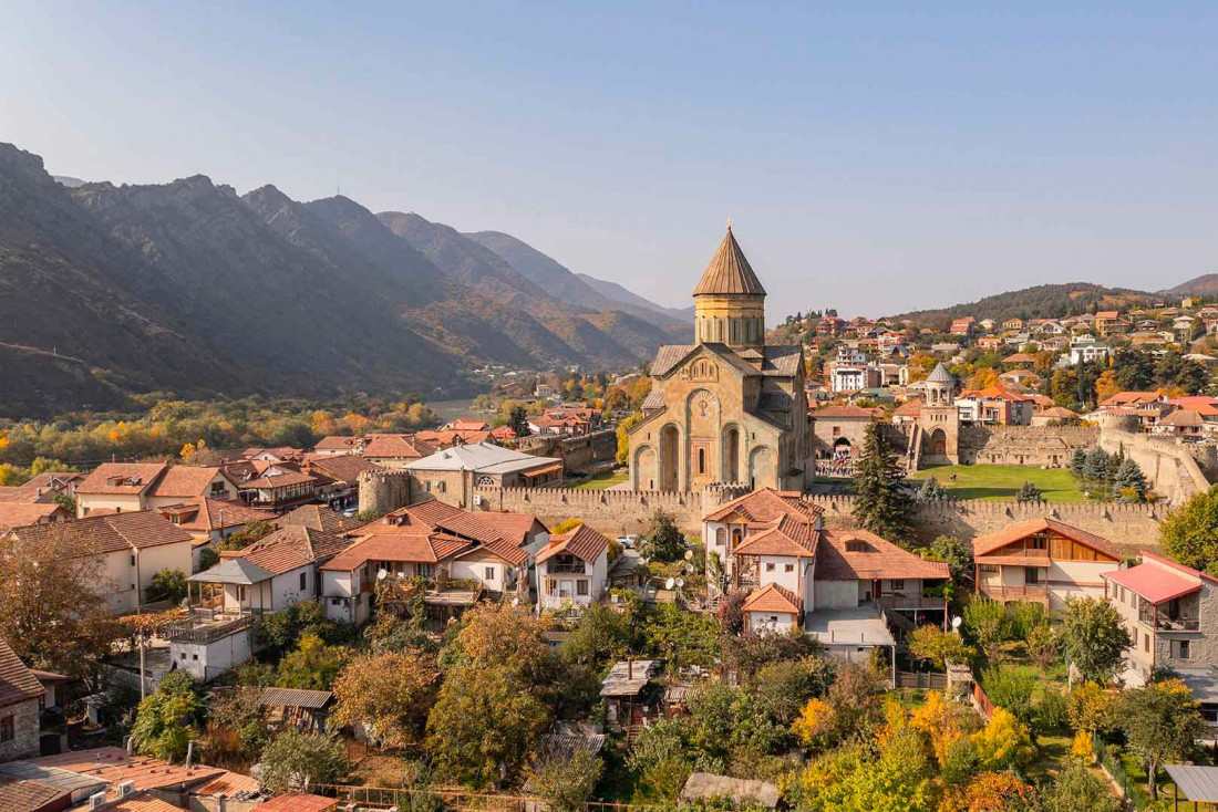 La cathédrale de Svétitskhovéli à Mtskheta, l'une des plus anciennes villes de Géorgie © Frédéric Ducout Photography