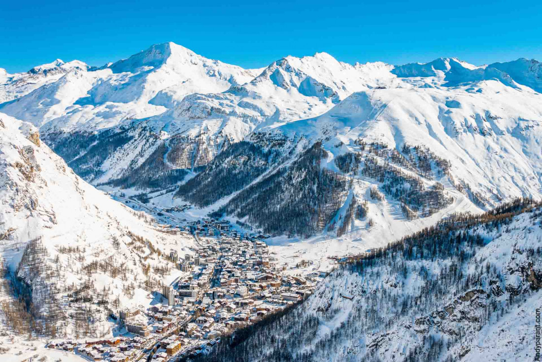 Vue panoramique sur Val d'Isère © AndryParant Val d'Isère Tourisme