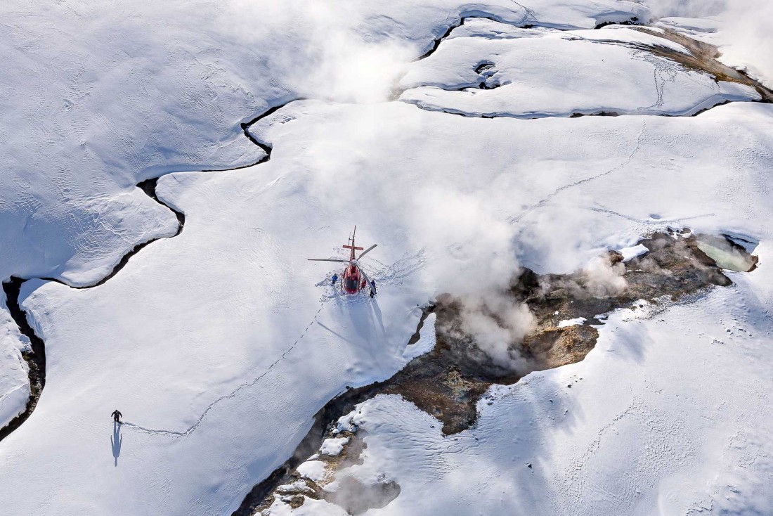 Survolez les glaciers islandais en hélicoptère © DR