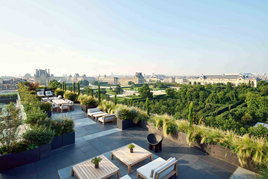 Le Meurice | Vue sur les Tuileries depuis la spectaculaire suite Belle Étoile © DR