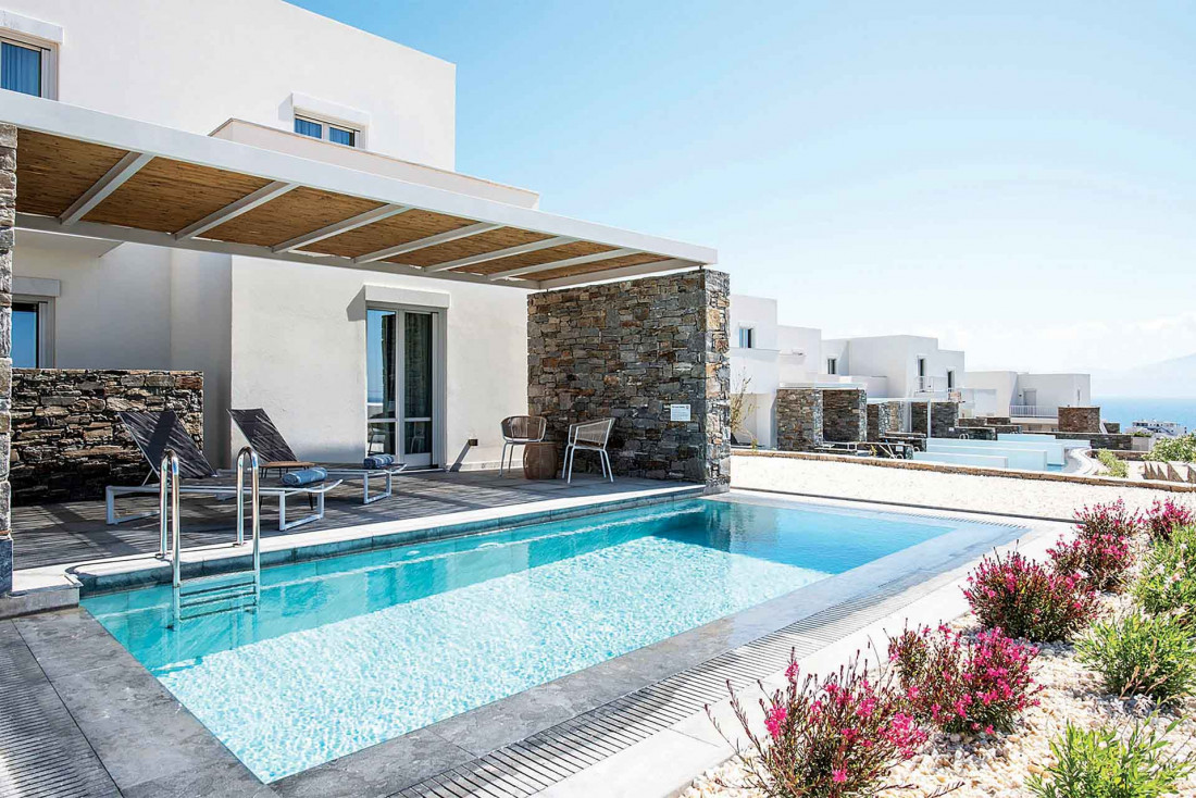 Suite avec piscine privée © Summer Senses Paros