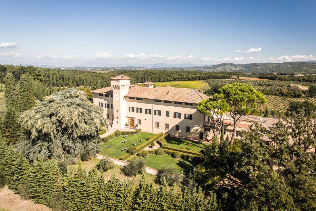 Le COMO Castello Del Nero, château historique, est situé dans la plus belle partie de la Toscane, entre Sienne et Florence © DR