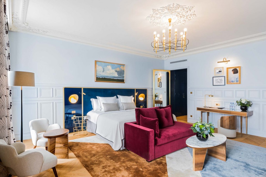 Atmosphère cosy dans chacune des 50 chambres et suites de l'hôtel Grand Powers © Romain Ricard