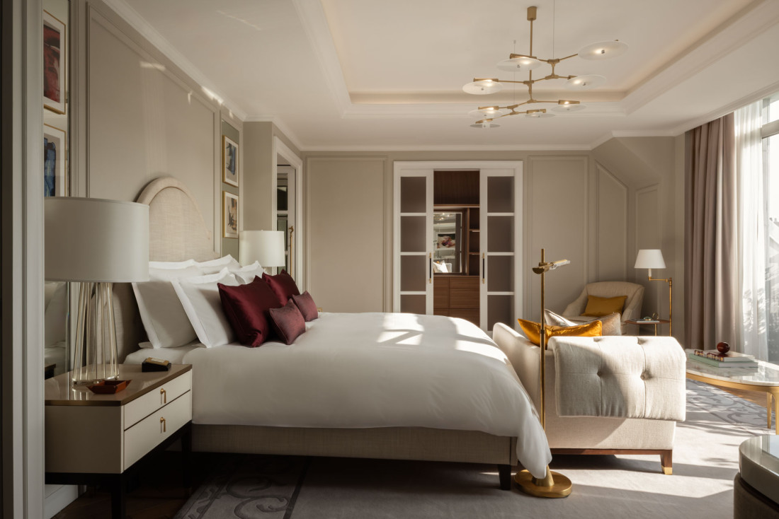 Corinthia Grand Hotel Astoria Brussels | La chambre à coucher de la suite Grand Masters, l'un des 5 penthouses de l'hôtel © Corinthia Hotels Corinthia Grand Hotel Astoria Brussels | La chambre à coucher de la suite Grand Masters, l'un des 5 penthouses de l'hôtel © Corinthia Hotels