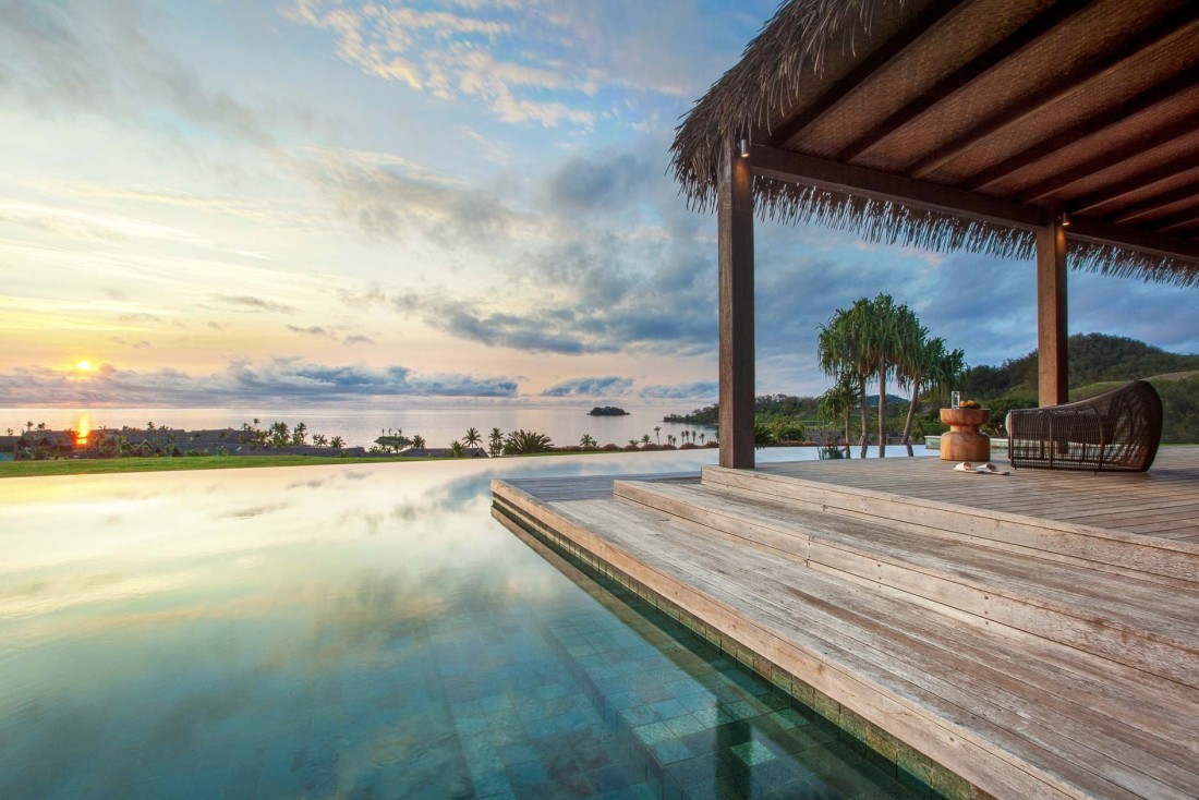 Chacune des 24 villas du Six Senses Fiji possède sa propre piscine privée ! © DR