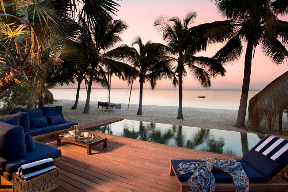 Plage paradisiaque du &Beyond Benguerra Island, nouvelle adresse de luxe ouverte en 2015 au Mozambique © &Beyond