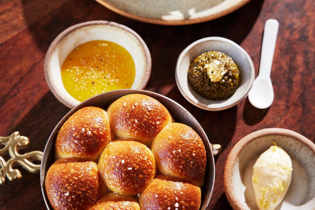 Chef Crenn, Parker Rolls Green Goddess © Erin Kunkel