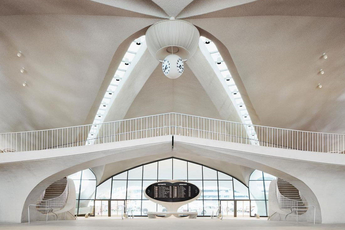 Le TWA hôtel dans l'aéroport JFK de New-York, l'un des plus beaux hôtels design du monde © TWA