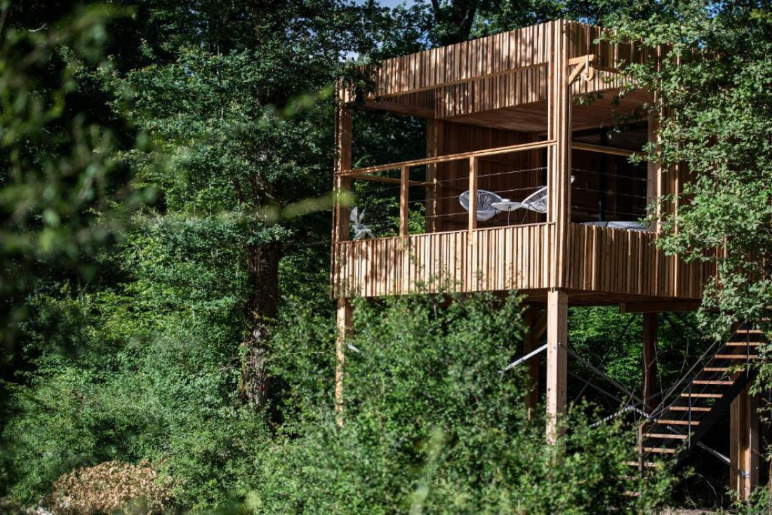 Des hôtels dans la forêt pour mieux déconnecter en France @Loire Valley Lodges
