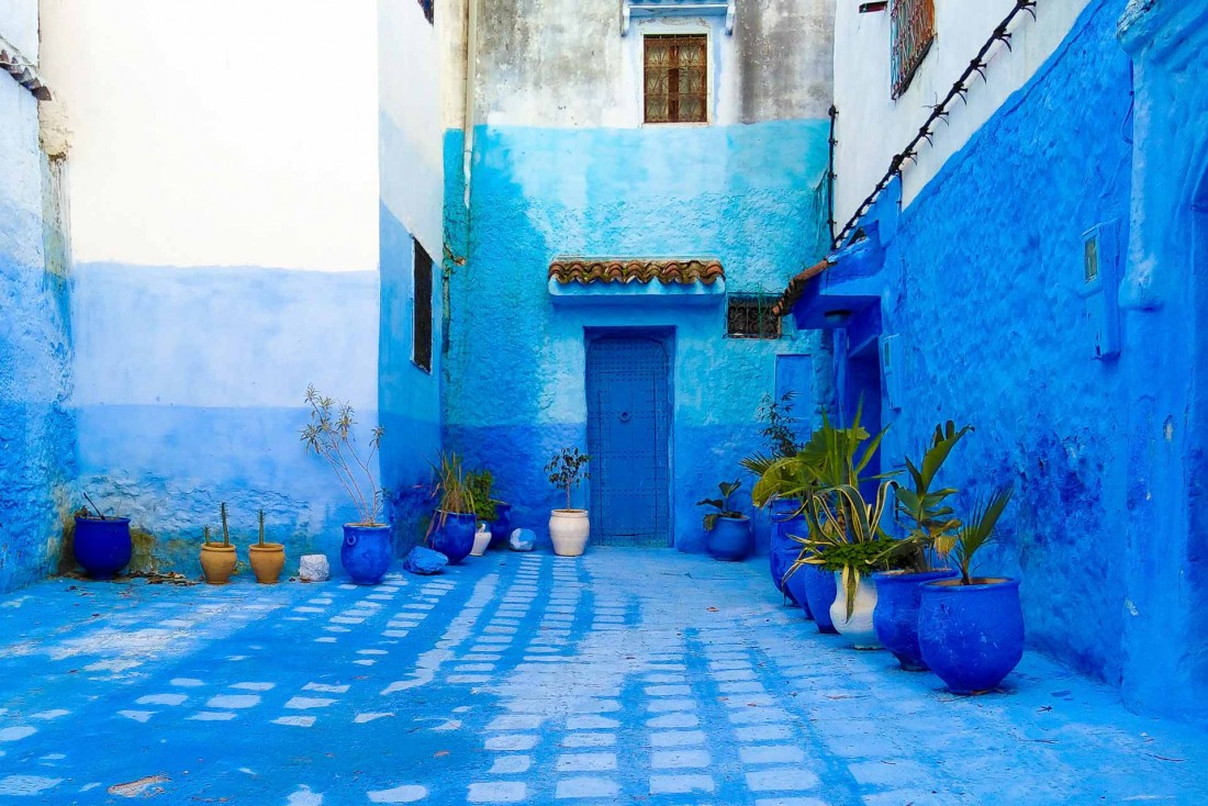 Chefchaouen, surnommée « la ville bleue », est l'une des destinations les plus pittoresques du Maroc © Alix Laplanche