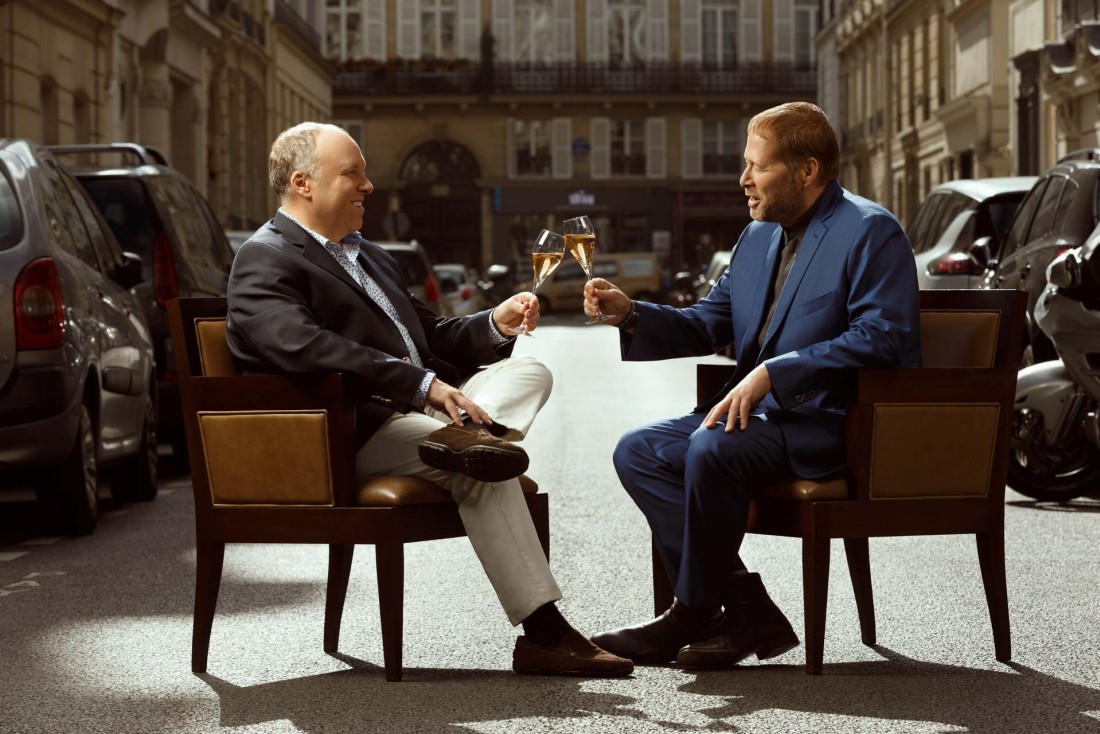 Alain Solivérès et David Kinch, une rencontre au sommet dans l'enceinte prestigieuse du Taillevent © David Morganti