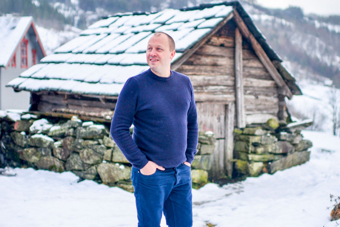 Le chef Christopher Haatuft, dans les environ de Bergen, pendant l'hiver © Bonjwing Lee