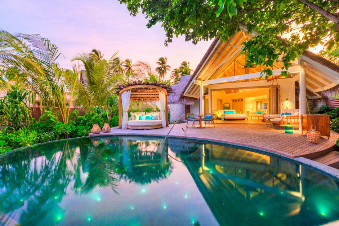 Les 50 villas du boutique-resort Milaidhoo disposent de piscines privées © Milaidhoo