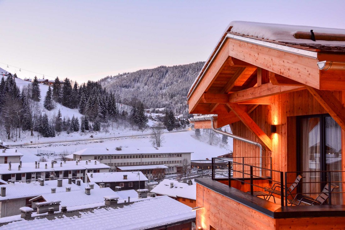 Le St-Alban Hotel & Spa, établissement 4-étoiles entièrement construit en bois, vient d'ouvrir ses portes à La Clusaz © Emmanuel Laveran