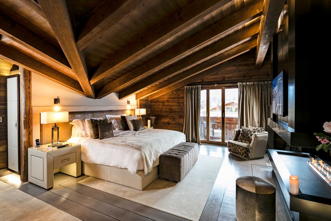 Cette Junior Suite (la 10) témoigne du niveau de confort inouï de l'Ultima Gstaad © Bruno Preschesmisky