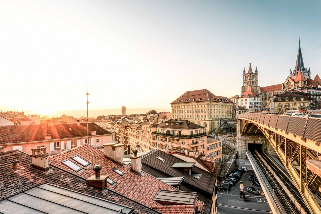 Vue du centre de Lausanne © Swizerland Tourism