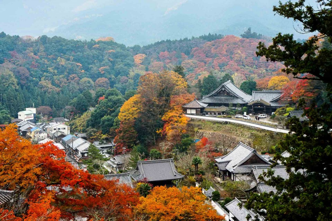 Le temple Hase-dera, près de Sakurai (1 heure au sud de Nara), est un must de toute visite de la préfecture © YONDER.fr