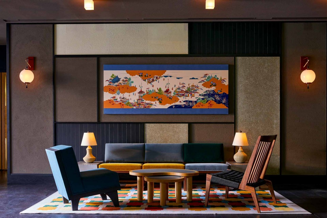 Les intérieurs du Ace Hotel Kyoto sont signés par l'architecte Kengo Kuma et le studio Commune Design © Yoshihiro Makino