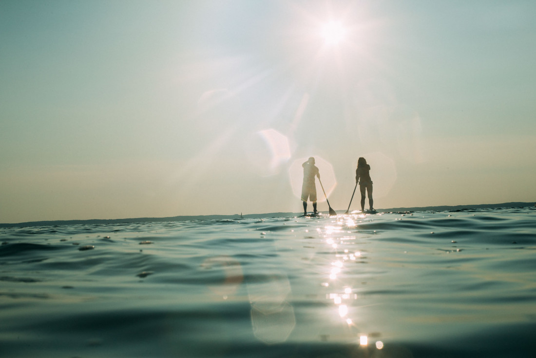 Il n'y a pas que le surf mais aussi le paddle pour se sentir glisser sur l'eau © Sébastien Chebassier