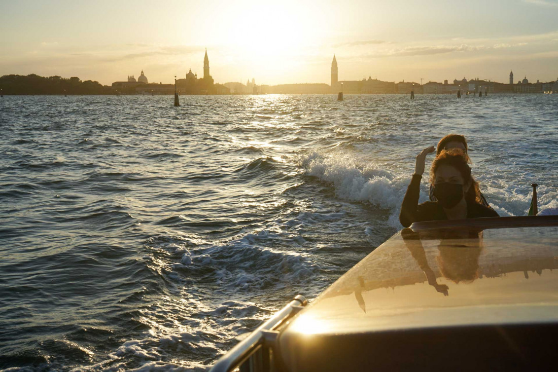 Balade dans la lagune au coucher de soleil organisée par l'Aman Venice © Aman