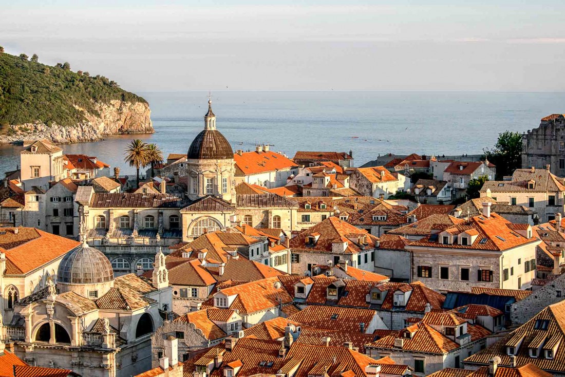 Vue sur la vieille ville de Dubrovnik © DR