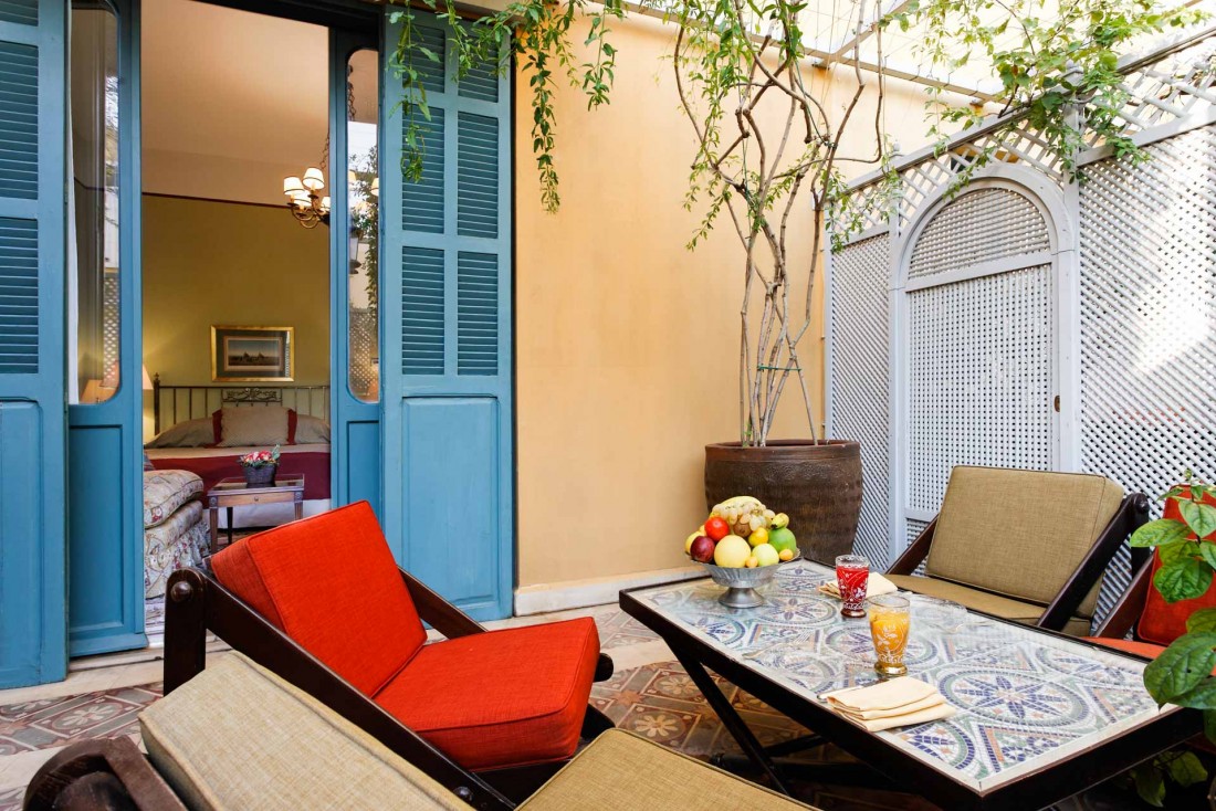 Certaines des suites de l'Albergo disposent de terrasses privatives © Hotel Albergo 