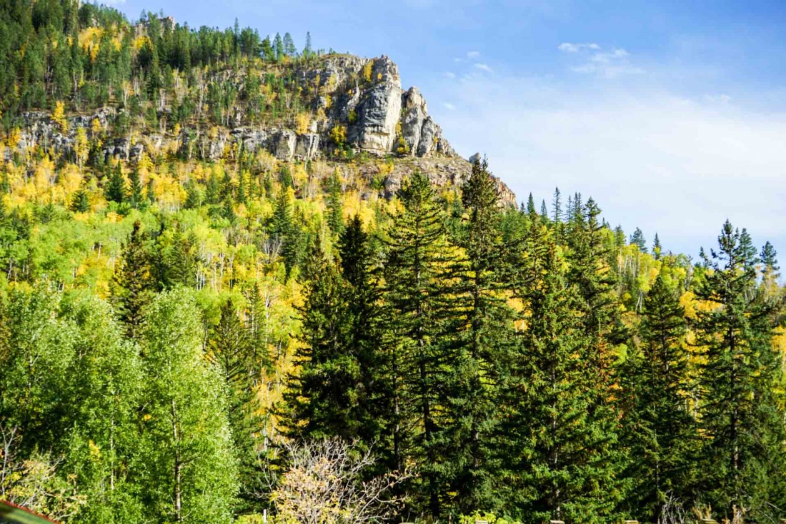 Paysage le long de la Spearfish Canyon Scenic Byway.