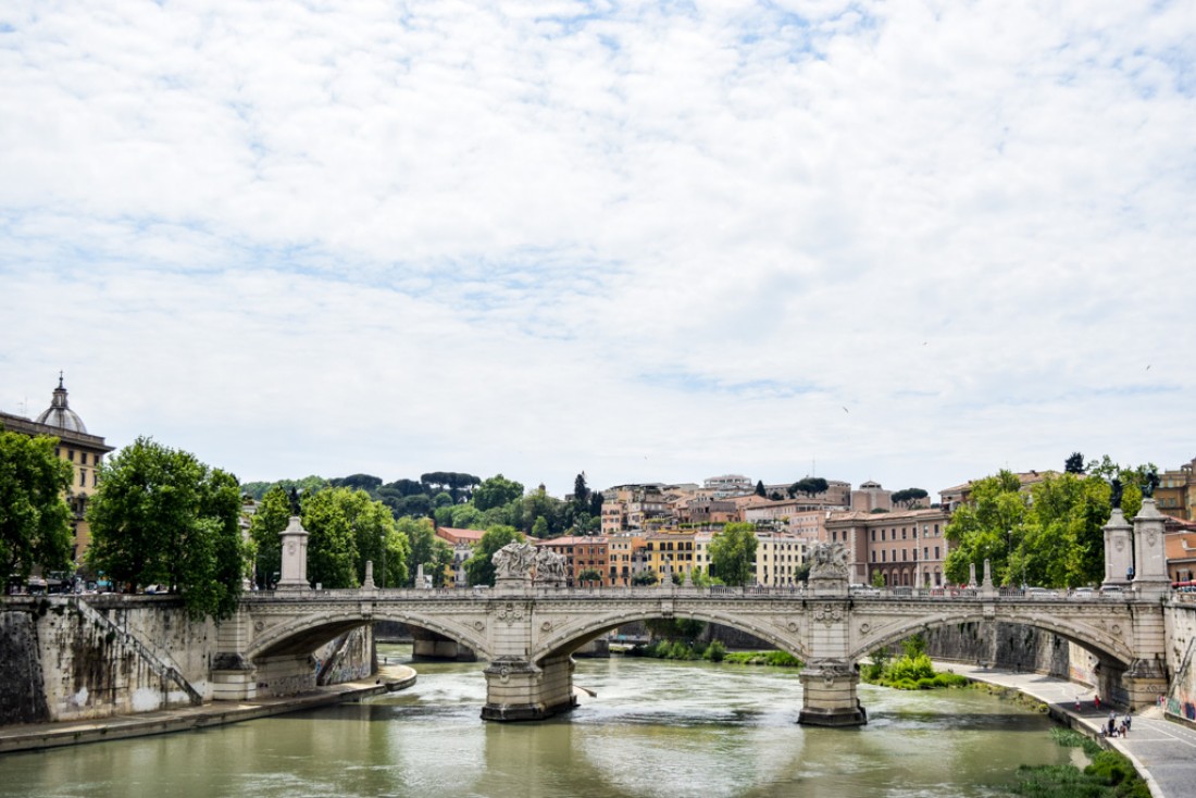 Le Tibre avec au fond le quartier de Trastevere © Yonder.fr