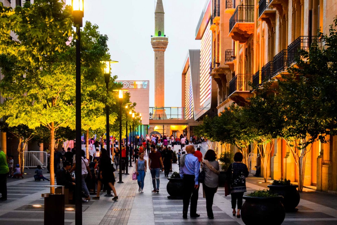 Dans les Souks de Beyrouth, le souk traditionnel revisité façon mall extérieur © YONDER.fr