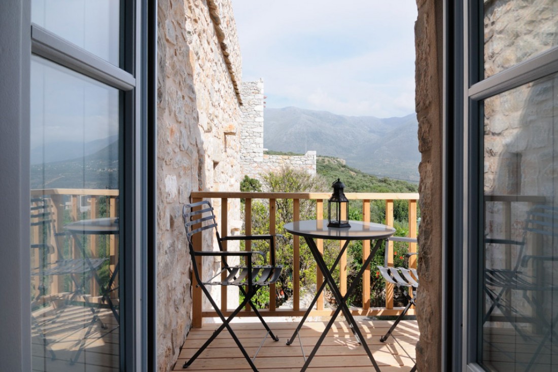 Chambre avec terrasse © Antares Hotel Mani