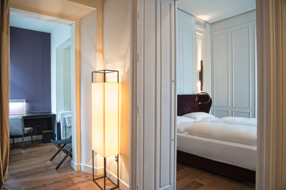 Elégante atmosphère résidentielle dans les chambres Grand Deluxe  © Palacio de Villapanés