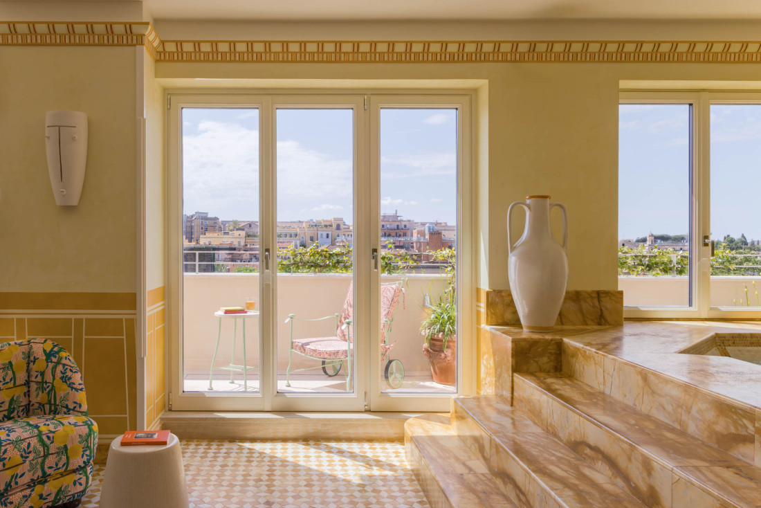 Casa Monti, l'un des plus beaux hôtels de Rome © Jérôme Galland