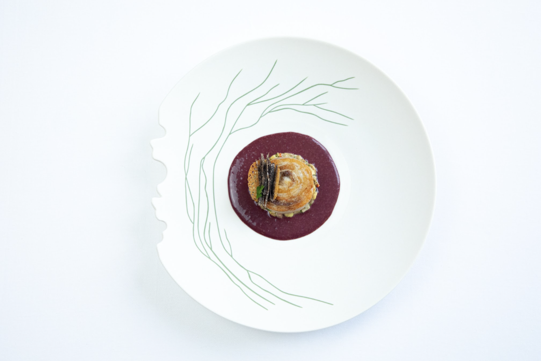 La carpe à la Chambord du chef Christophe Hay © Fleur de Loire