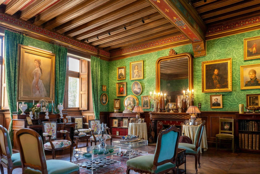 Le Salon Colbert du Château d'Ainay-le-Viel © Arielle de La Tour d'Auvergne