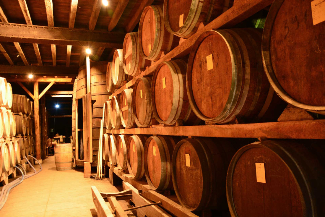 Le chai souterrain du Château Garreau © Ecomusée Armagnac 