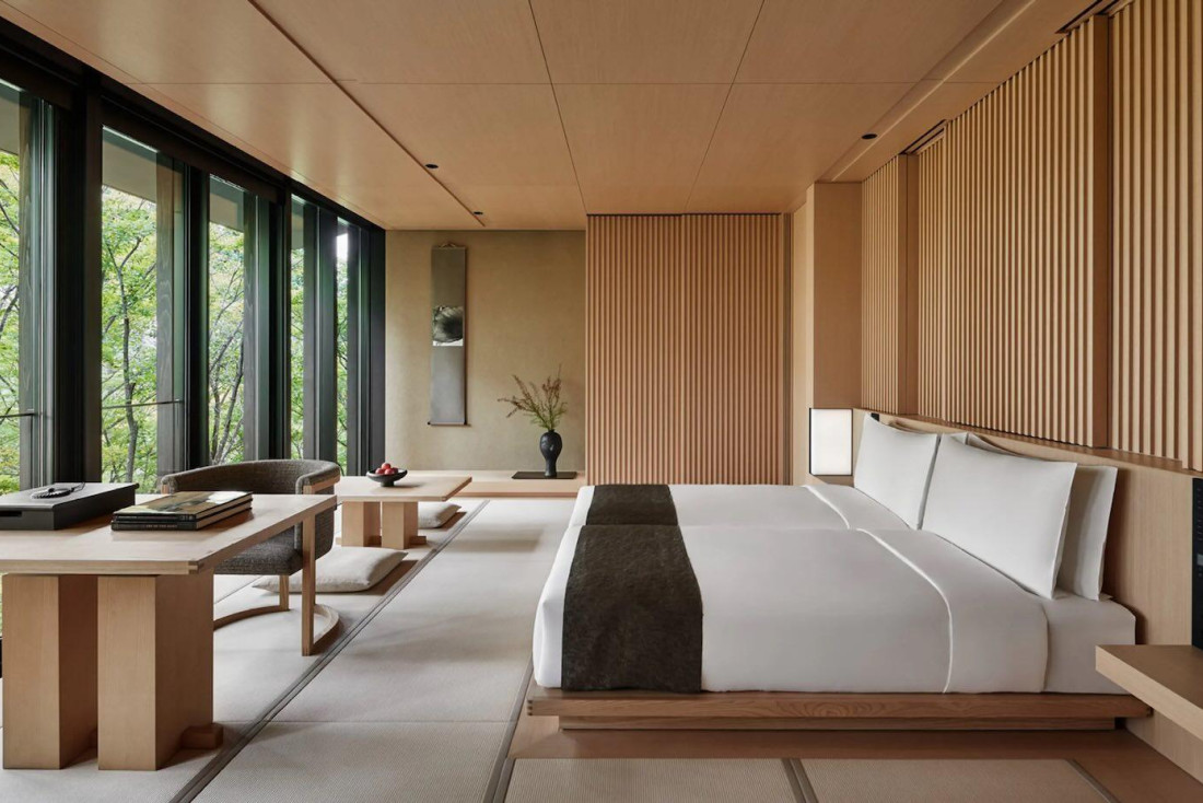 5 hôtels minimalistes où le design va à l'essentiel : Aman Kyoto