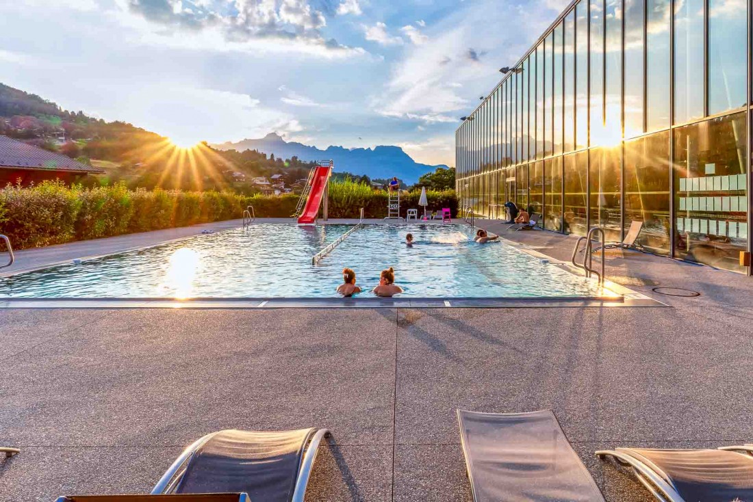 Coucher de soleil depuis la piscine de Saint-Gervais © Boris Molinier