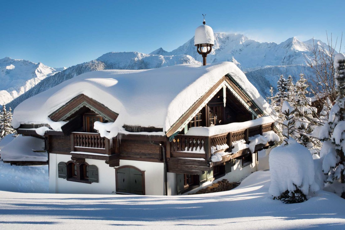 Le Chalet Namaste est au bord des pistes à Courchevel © Consesion