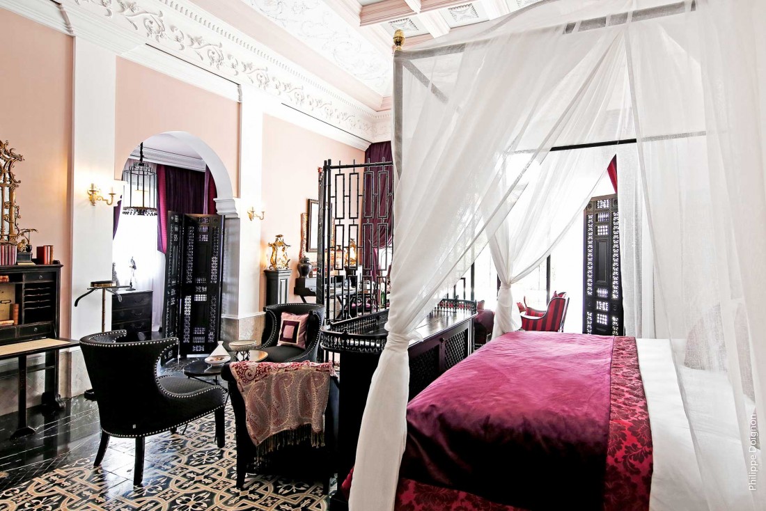 Les intérieurs de l'hôtel, et les chambres et suites en particulier, sont très richement décorées © Philippe Doignon