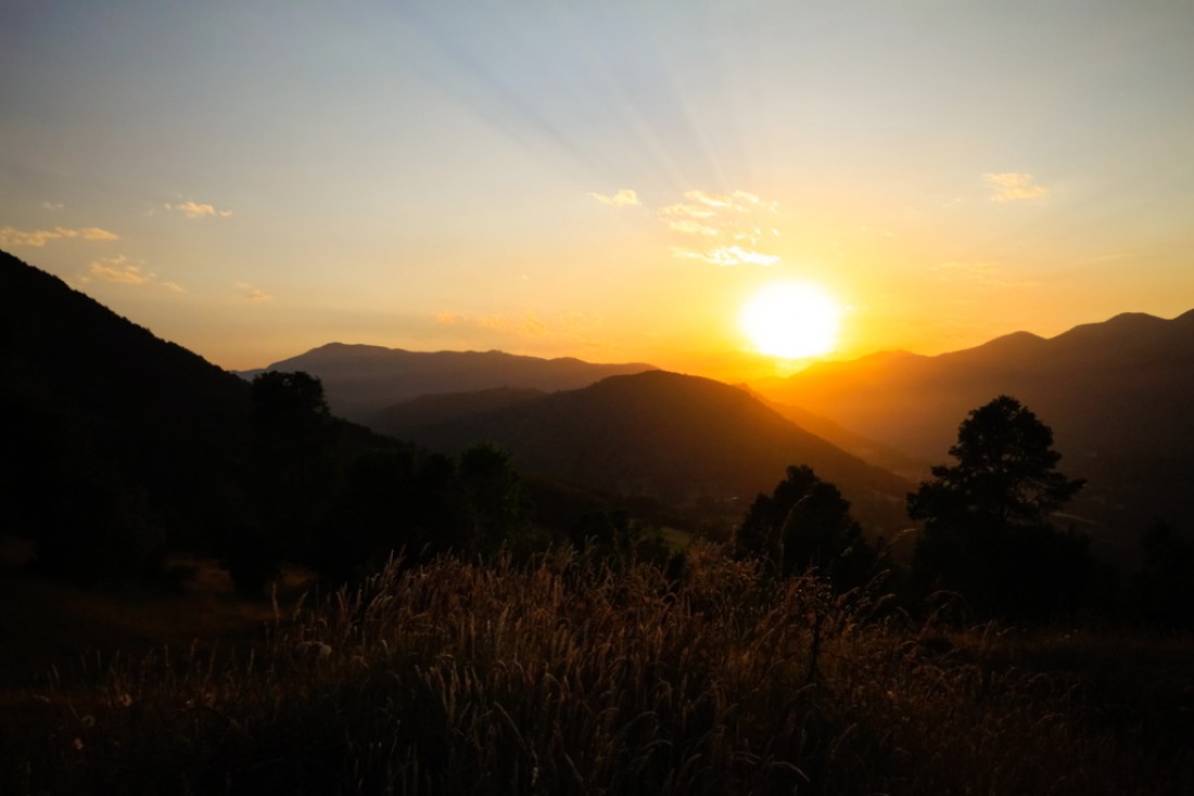 Coucher de soleil sur la Ruta 7 | © Cédric Aubert