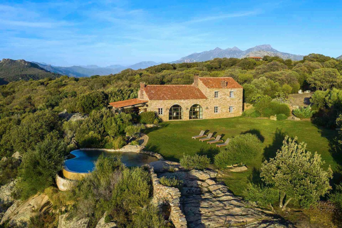 La maison U Fragnu du Domaine de Murtoli en Corse © C. Moirenc