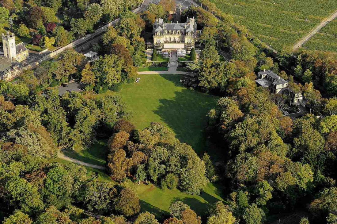 Le Domaine Les Crayères vu du ciel © DR