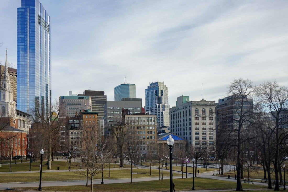 Le parc de Boston Common l'hiver © YONDER.fr