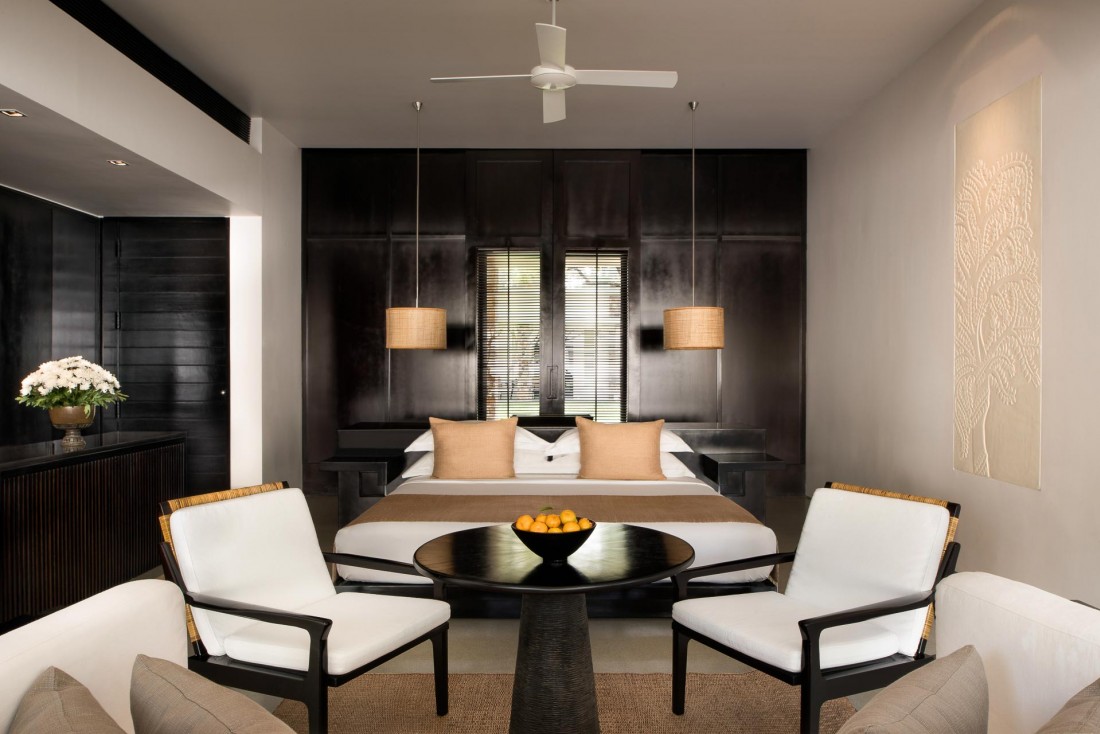 Intérieurs contemporains chiquissimes à l'intérieur des suites © Aman