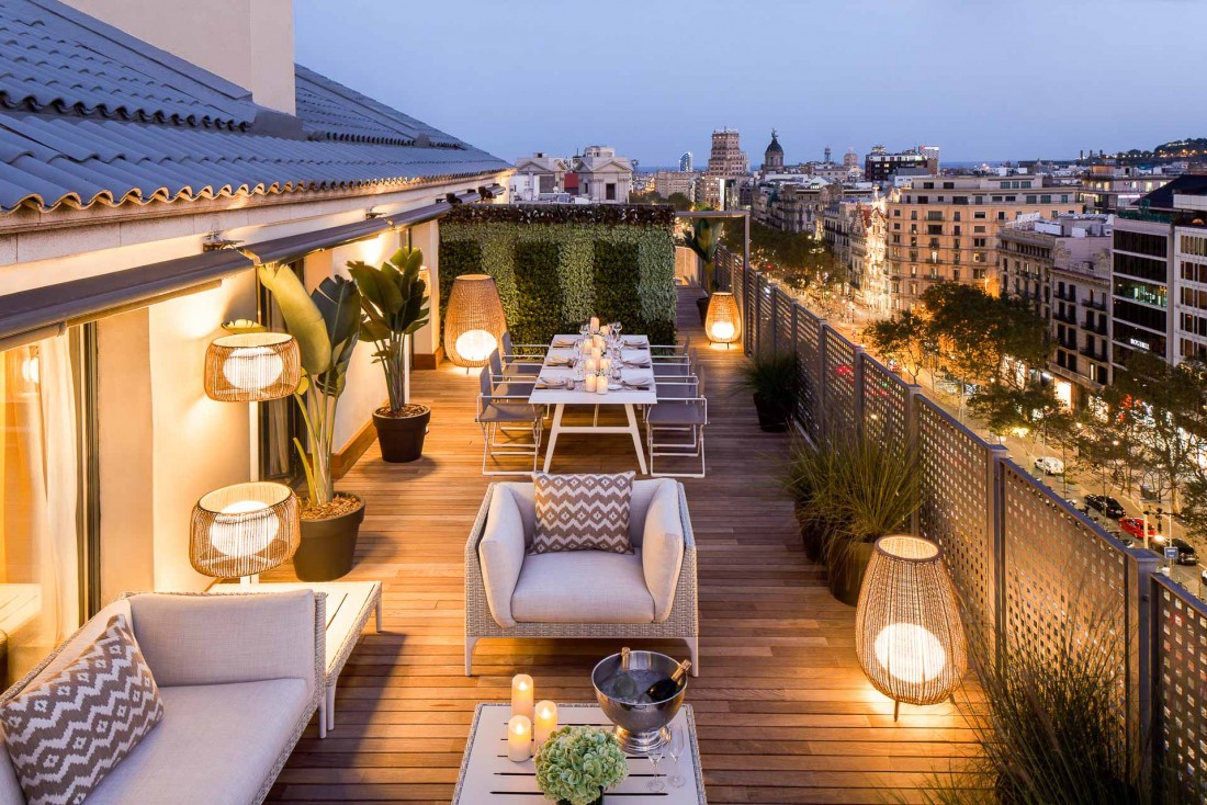 Majestic Hotel & Spa Barcelona - La terrasse privée du Royal Penthouse © DR