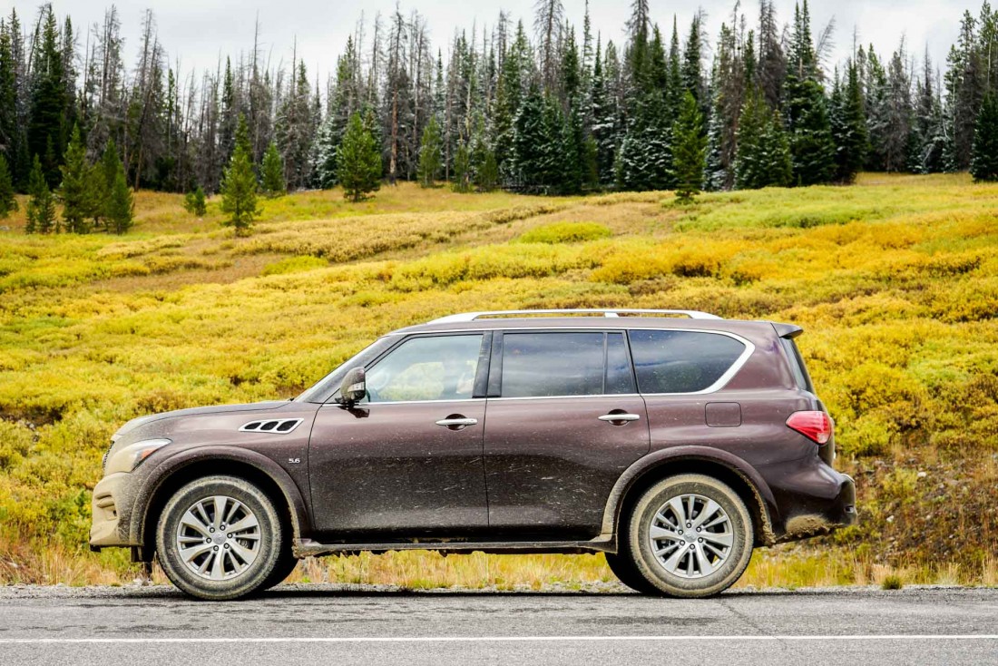 Notre véhicule pendant ce roadtrip, un imposant SUV, d'une dimension tout à fait standard pour le Wyoming.