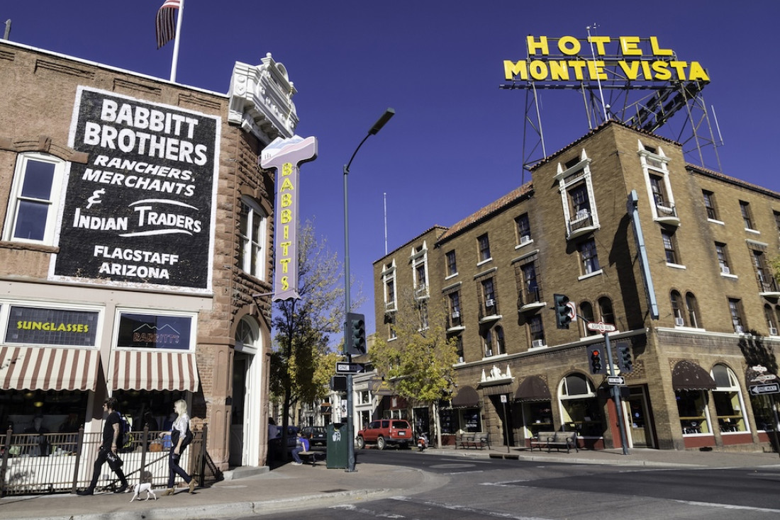 Centre historique de Flagstaff, sur la route 66 © Discover Flasgstaff