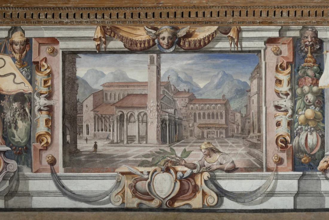 Fresques Renaissance à la Villa Médicis, lieu artistique à Rome © Daniele Molajoli